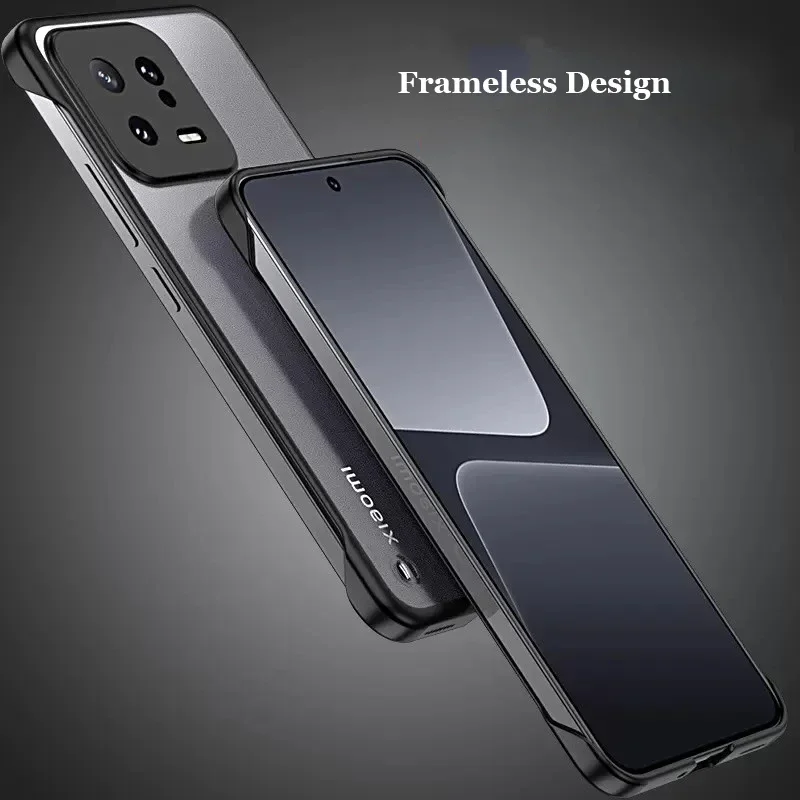 Clear Frameless Matte Phone Cover For Xiaomi 14 Ultra Transparent Thin Hard PC Shockproof Phone Case For Xiaomi Mi 13 Pro 15 14T