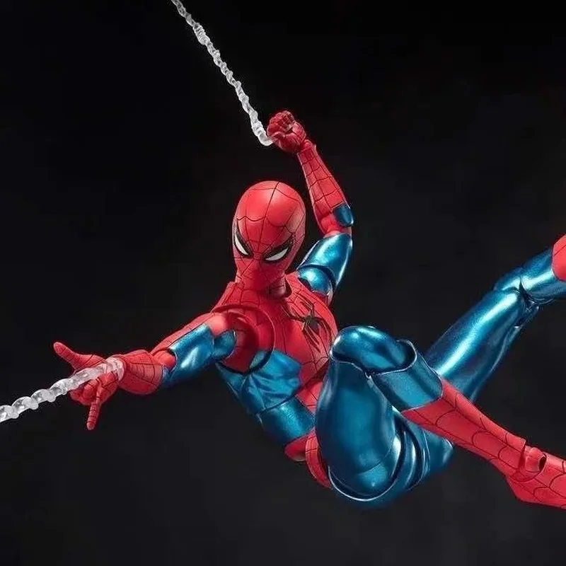 In Stock Shf Spider Man Brand New Day Peter Parker New Red And Blue Suit Gk Action Figure Desktop Decoration Toys Gifts For Fans