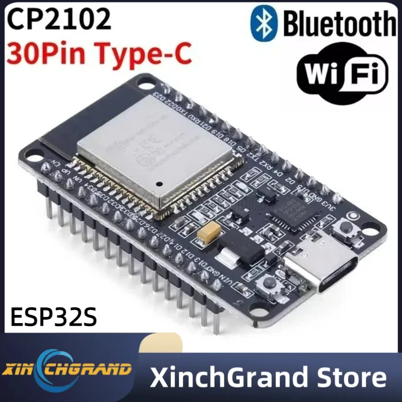 ESP32 Wroom-32 30pin USB CH340C, Wi-Fi+Bluetooth+ESP32 Development Board