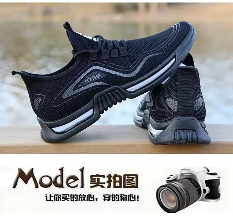 Herrenschuhe zum Hineinschlüpfen, modische Turnschuhe, Sport-Laufschuhe für Herren, atmungsaktiv, für Fitness-Training, Walking, Tennisschuhe, rutschfeste Workout-Flats – Detail 10