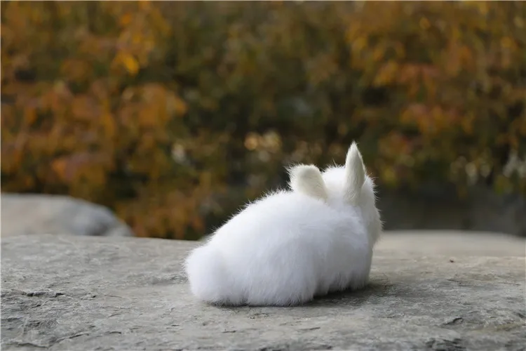 Simulation Rabbit Plastic& Furs Rabbit Model Handicraft home Yard Garden decoration toy gift w1818