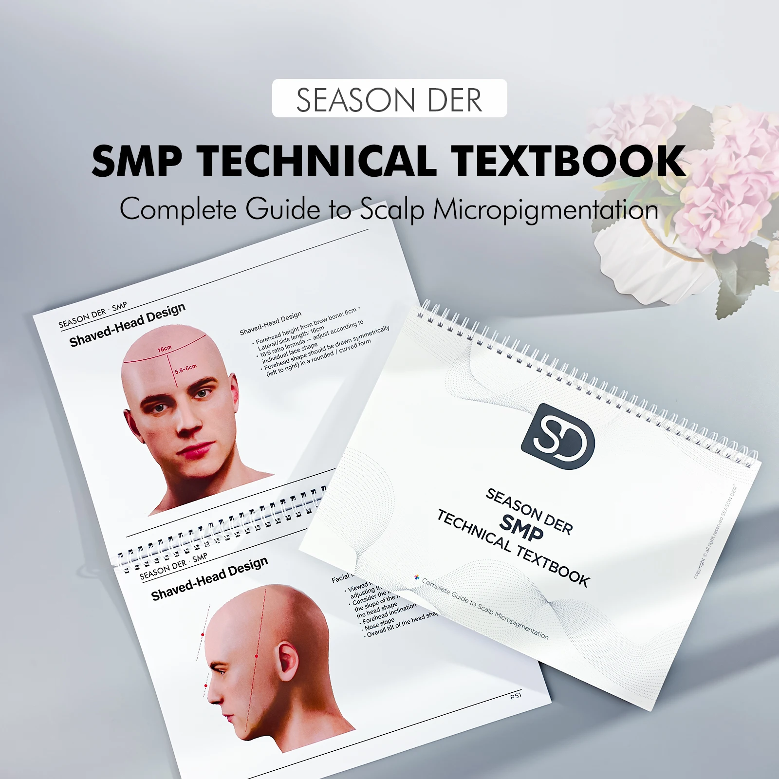Season Der SMP Technical Textbook — 56 pages Complete Guide to Scalp Micropigmentation From foundation to mastery--SMP.