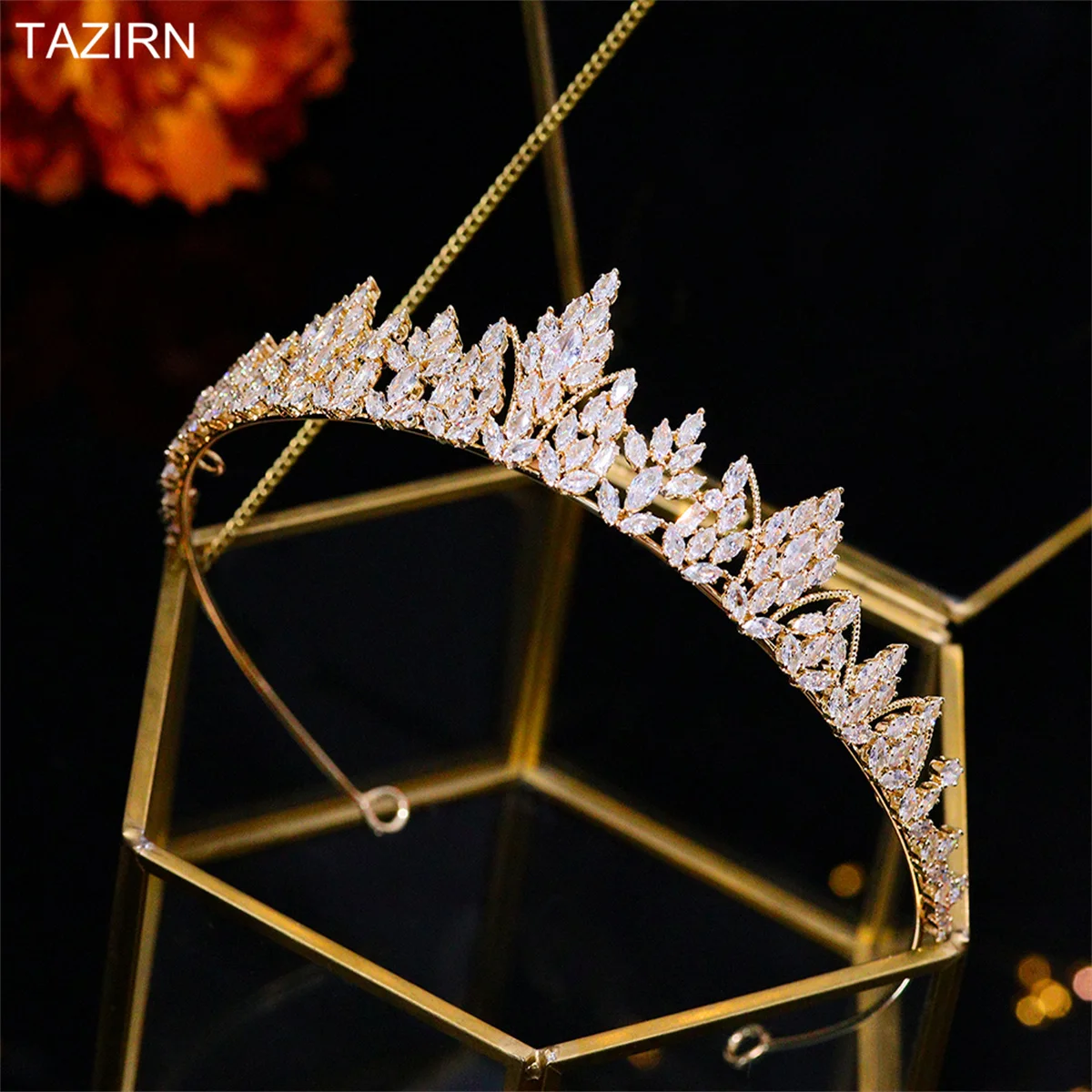 New 5A Zirconia Small Wedding Crowns and Tiaras for Women CZ Princess Girls Birthday Handmade Headdress Sweet 16 Headwear Gifts