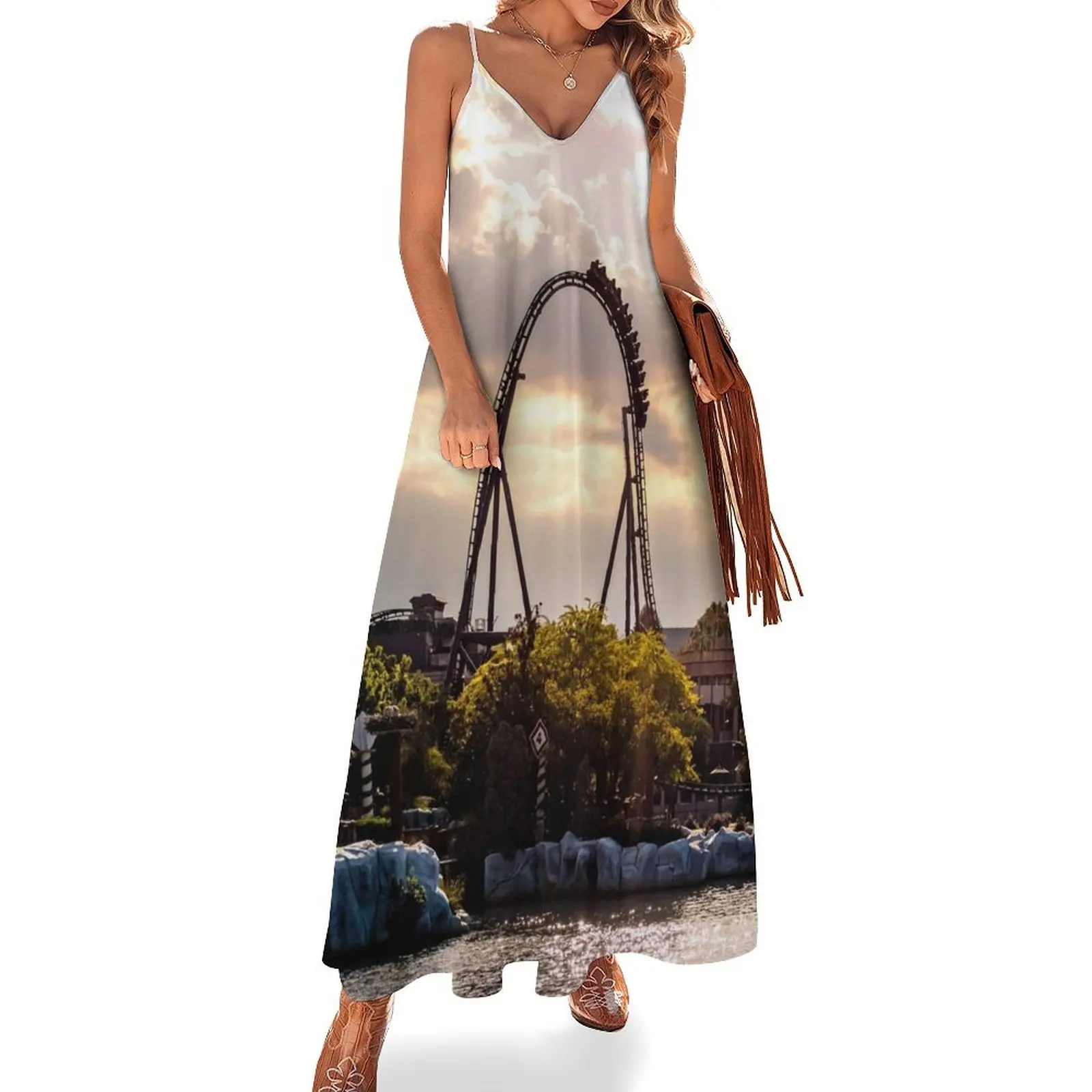 

The Heavens Shine on Islands of Adventure Sleeveless Dress Woman clothes Clothing wedding guest dress 2025 Prom gown Dress