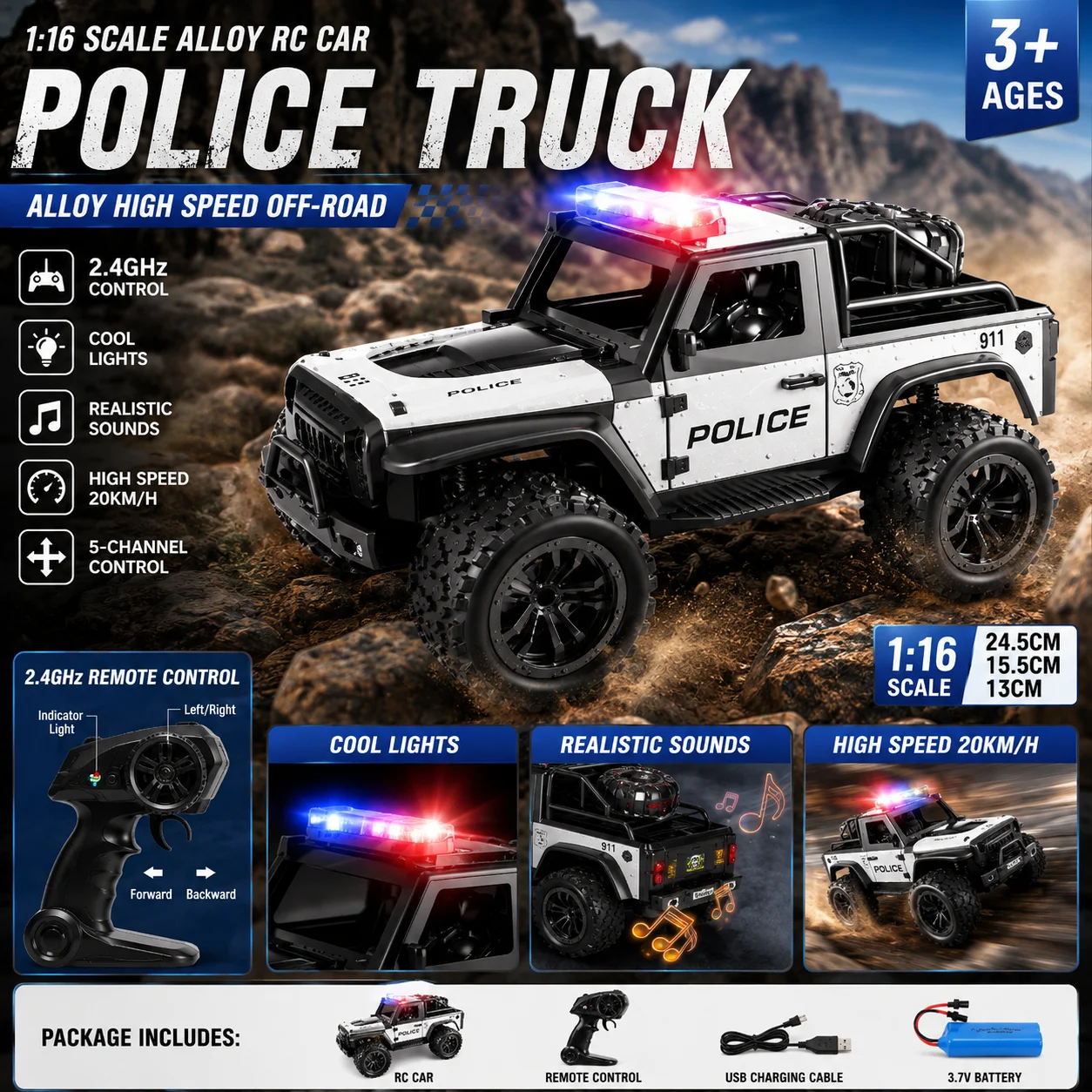 2.4G Remote Control Car 1:16 A - Outdoor Lighting Under Eaves review and price