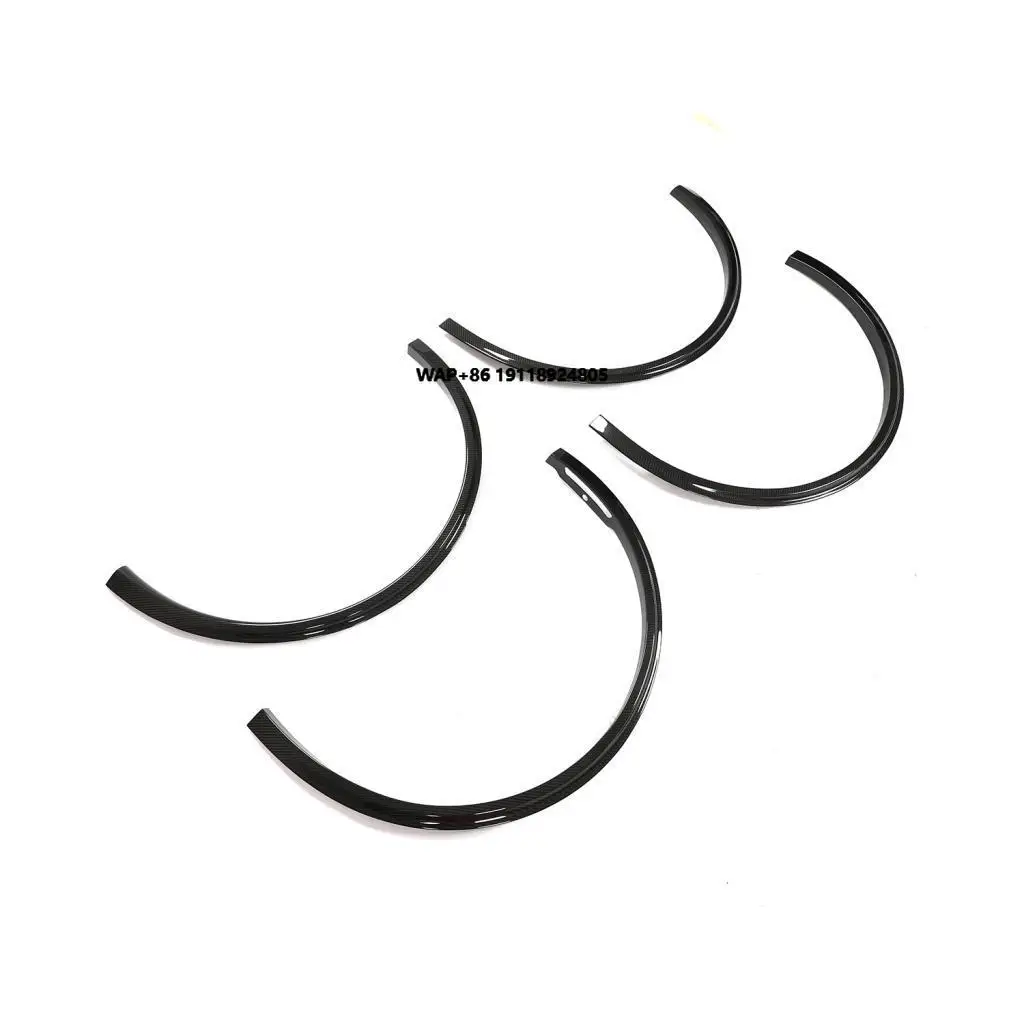 

Dry Carbon Fiber Car Wheel Eyebrow Arch Trim Fender Flares Protector for Model Y 2019-2022