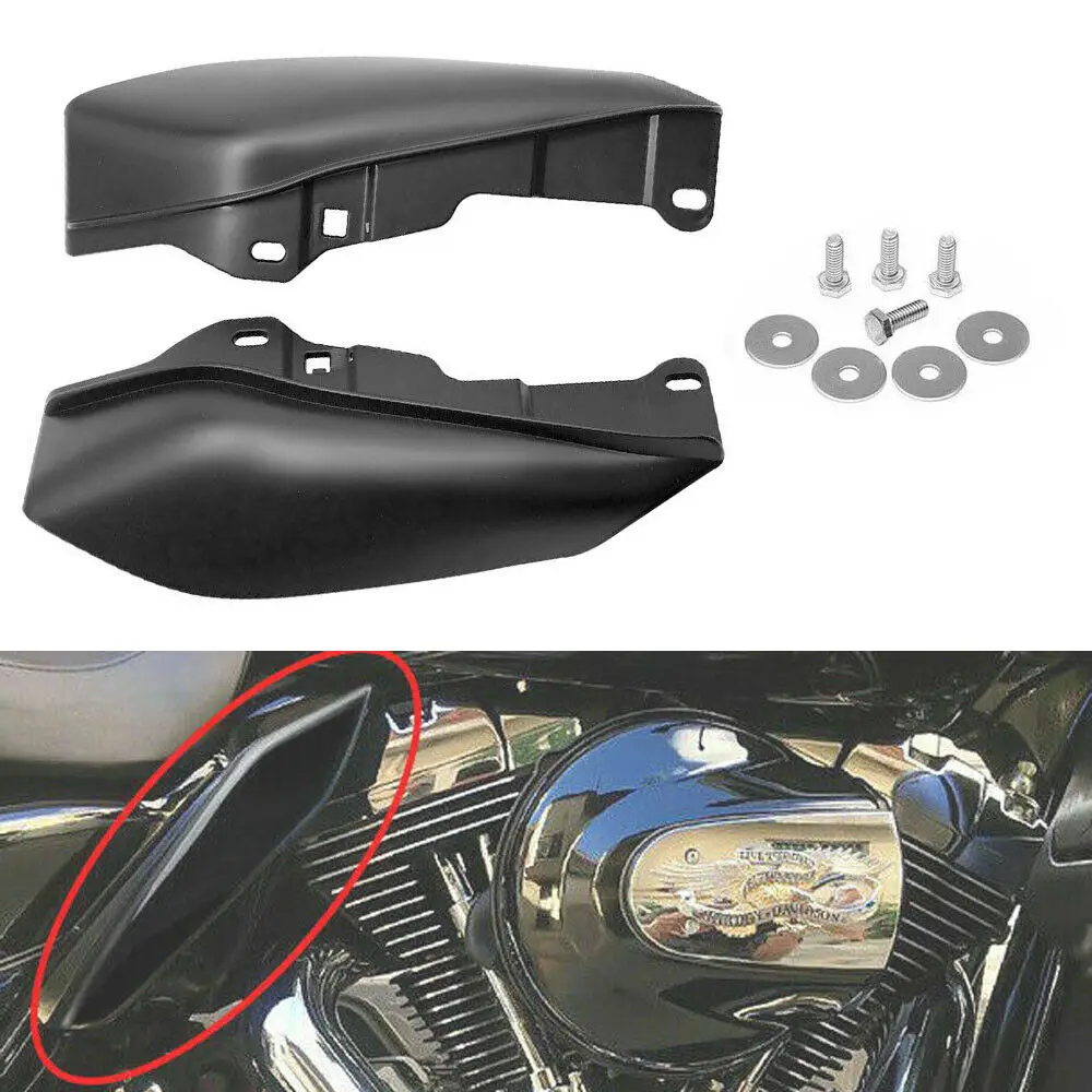

Матовые черные дефлекторы воздуховодов (теплоотражатели) для мотоциклов Harley Touring Electra Glide 2009-2016, аксессуары для мотоциклов