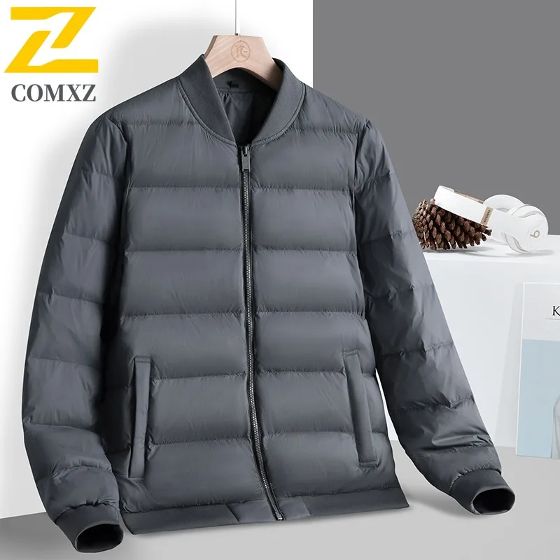 

COMXZ Winter Padding High-End Winter Warm Cold-Resistant Skiing Puffer Jacket Travel Loose Trendy Korean Version Men's Clothing