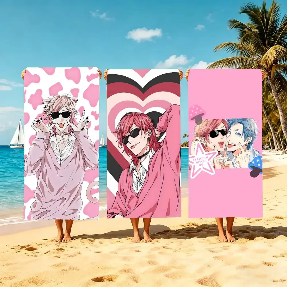 Towel Microfiber beach towel, quick-dry, sand-free, ultra-fine fiber, super soft. Y-YarichinBitch-buS