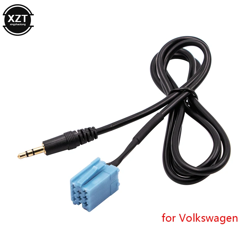 3.5mm Jack Connect Car Radio AUX Audio Line Input Cable Adapter For VW Golf Passat B5 Bora Polo Blaupunkt CD player For Iphone