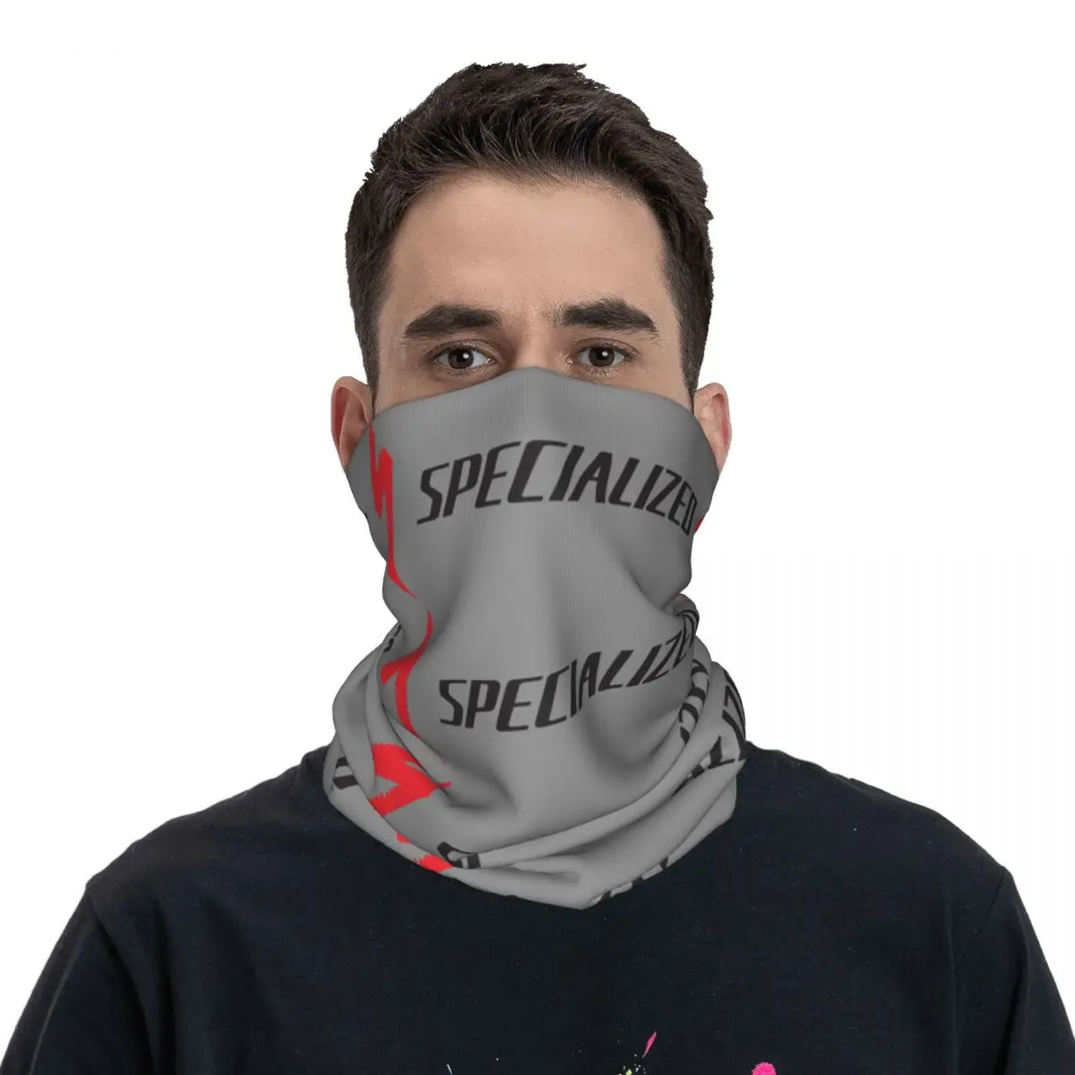 Fun Bandana Neck Gaiter Motorcycle Club S-Specialized Wrap Scarf Balaclava Cycling Unisex Adult Windproof