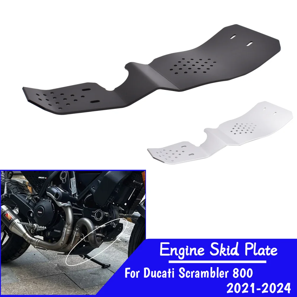 

Scrambler800 Engine Skid Plate For Ducati Scrambler 800 2021-2024 Motorcycle Chassis Protection Cover Iron Cafe Racer Belly Pan