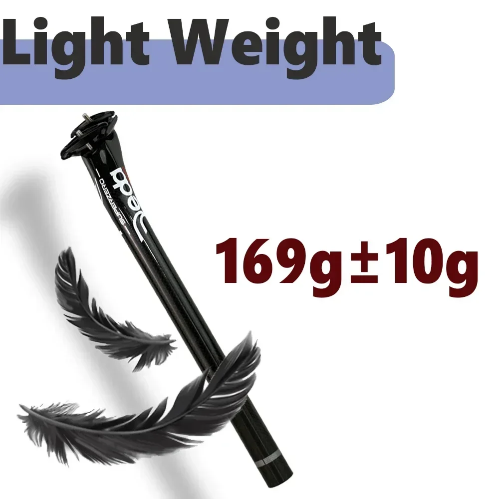 

DEDA Full Carbon Super Zero Seatpost 20Degrees Black Matte Road/MTB Seat Tube Bicycle Part