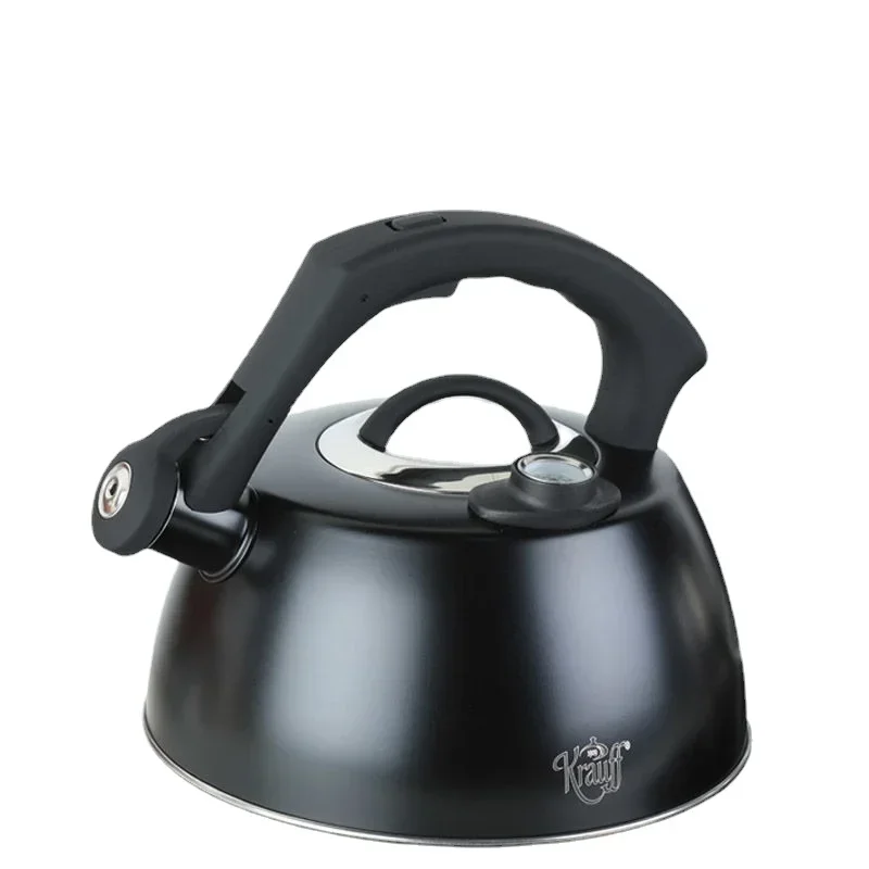 Stainless Steel Whistling Water Kettle with Temperature Gauge for Induction and Gas Stove - 2.5/3.5L