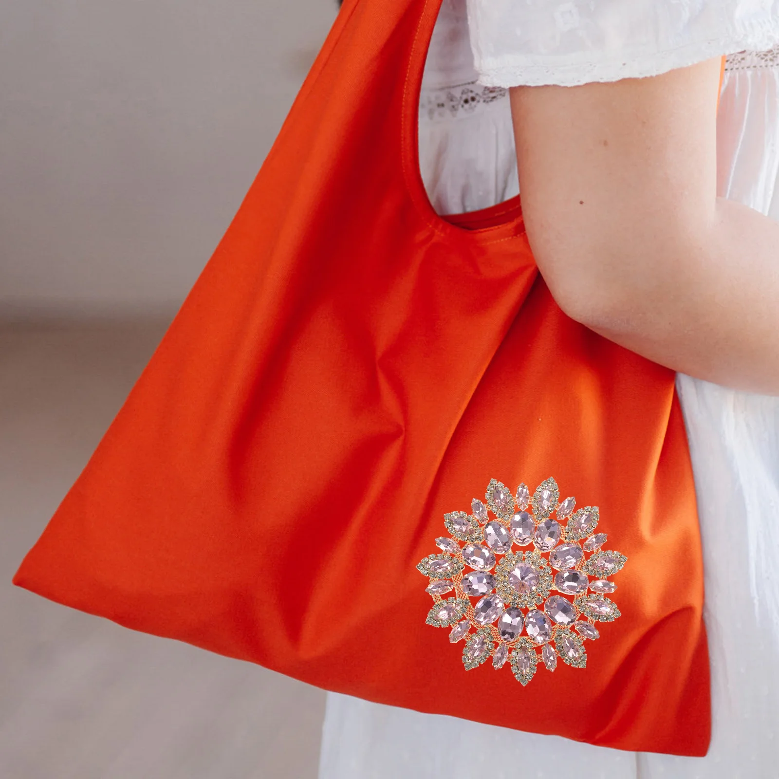 

Rhinestone Clothing Patch DIY Iron on Applique Decorative Patches for Jackets Bags Sewing Repair
