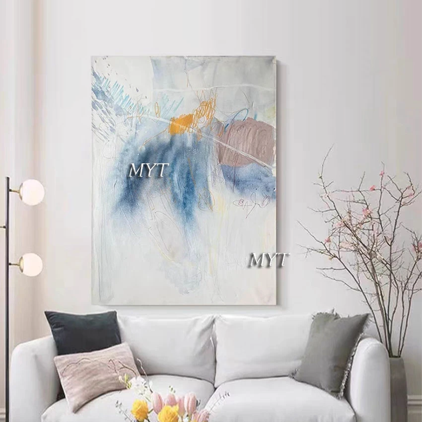 

Wall Art Picture For Hotel Modern Decorative Canvas Art Simple Abstract Acrylic Painting Handmade Artwork Home Decor Accesories