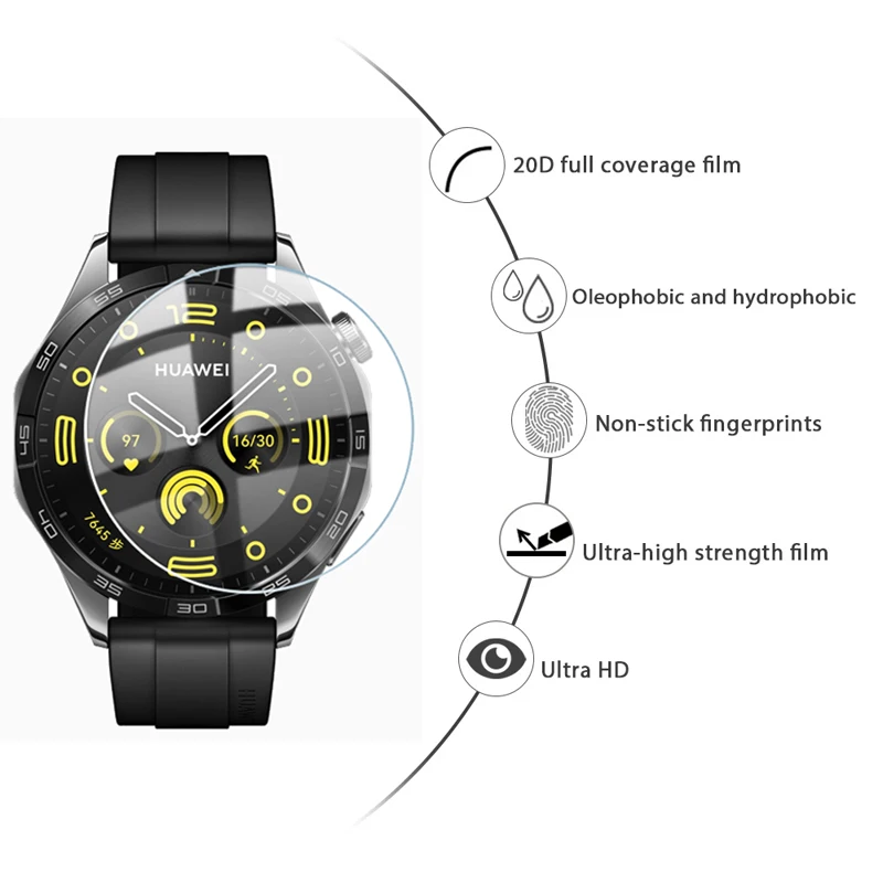 For Huawei Watch GT 4 3 2 GT2 GT3 GT4 46MM 41MM Tempered Glass Screen Protector for Huawei Watch GT4 GT3 GT2 Pro Protective Film