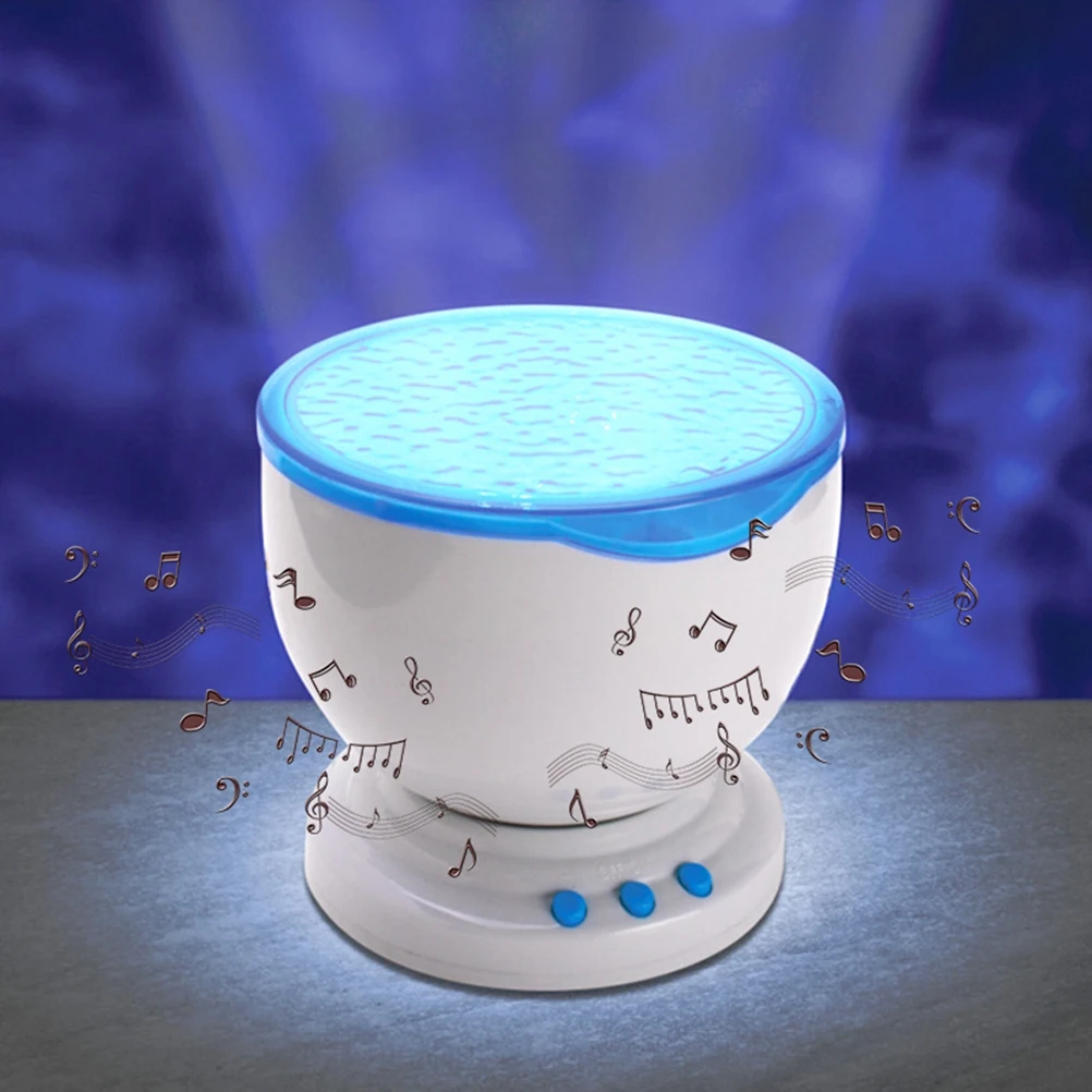 

Ocean Wave LED Projector Light Sleep Lamp 12 Colorful Lights USB Music Player Romantic Bedroom Decoration Sea