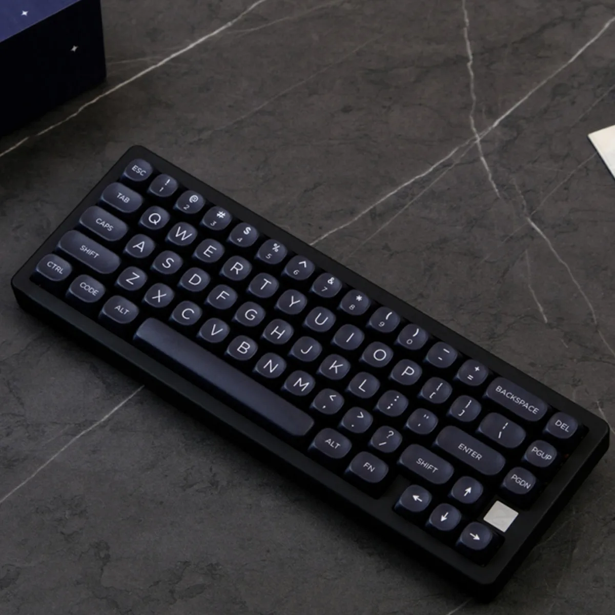 Imagem -06 - Pbt Material 129 Chave Minimalista Preto Moa Perfil Corante Sublimação Keycap Conjunto para Interruptores mx Teclado Mecânico de Jogos