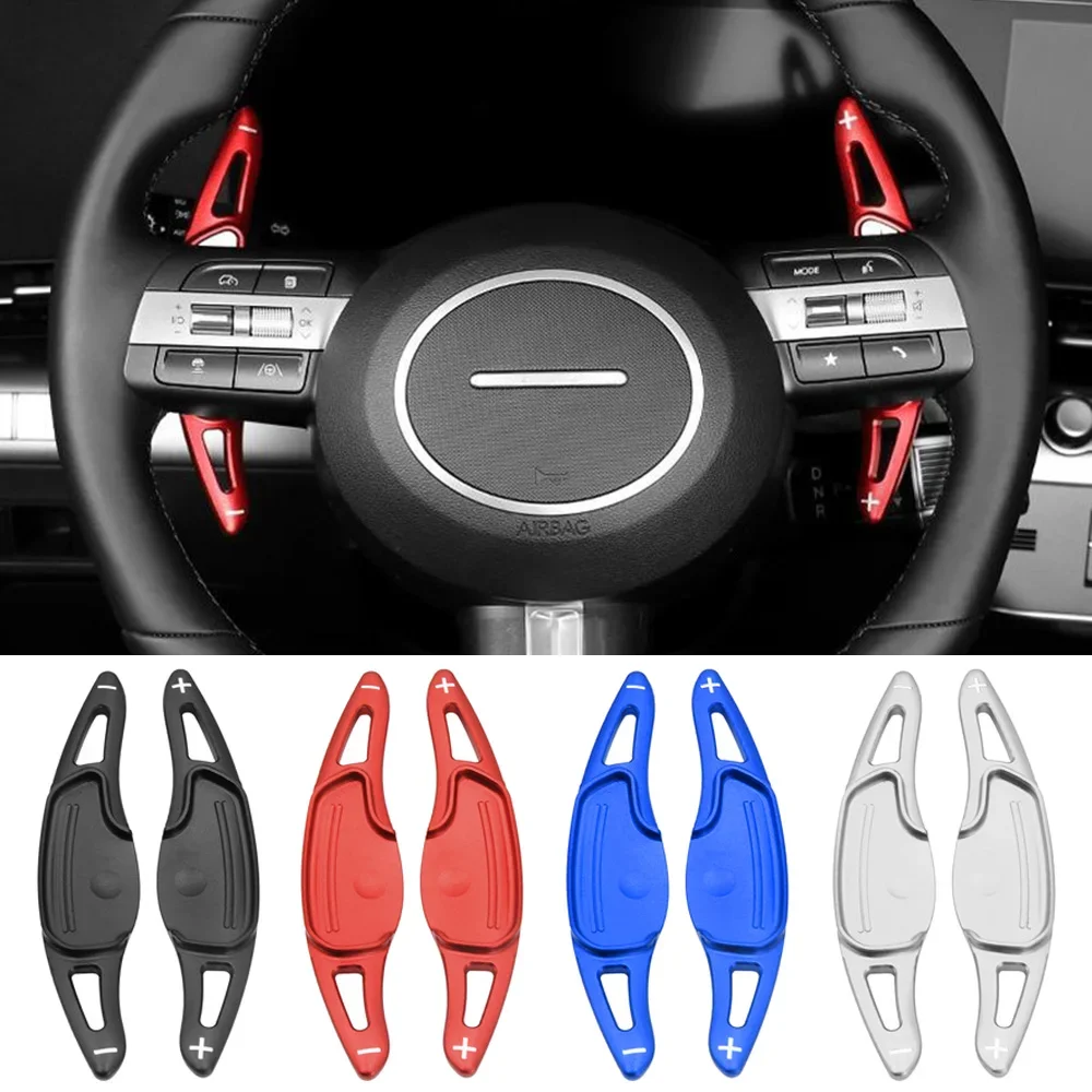 Shift Paddle For Hyundai Sonata 2024 N line Tucson HEV 2025 Car Steering Wheel Gear Extension Shifter DSG Stickers Accessories