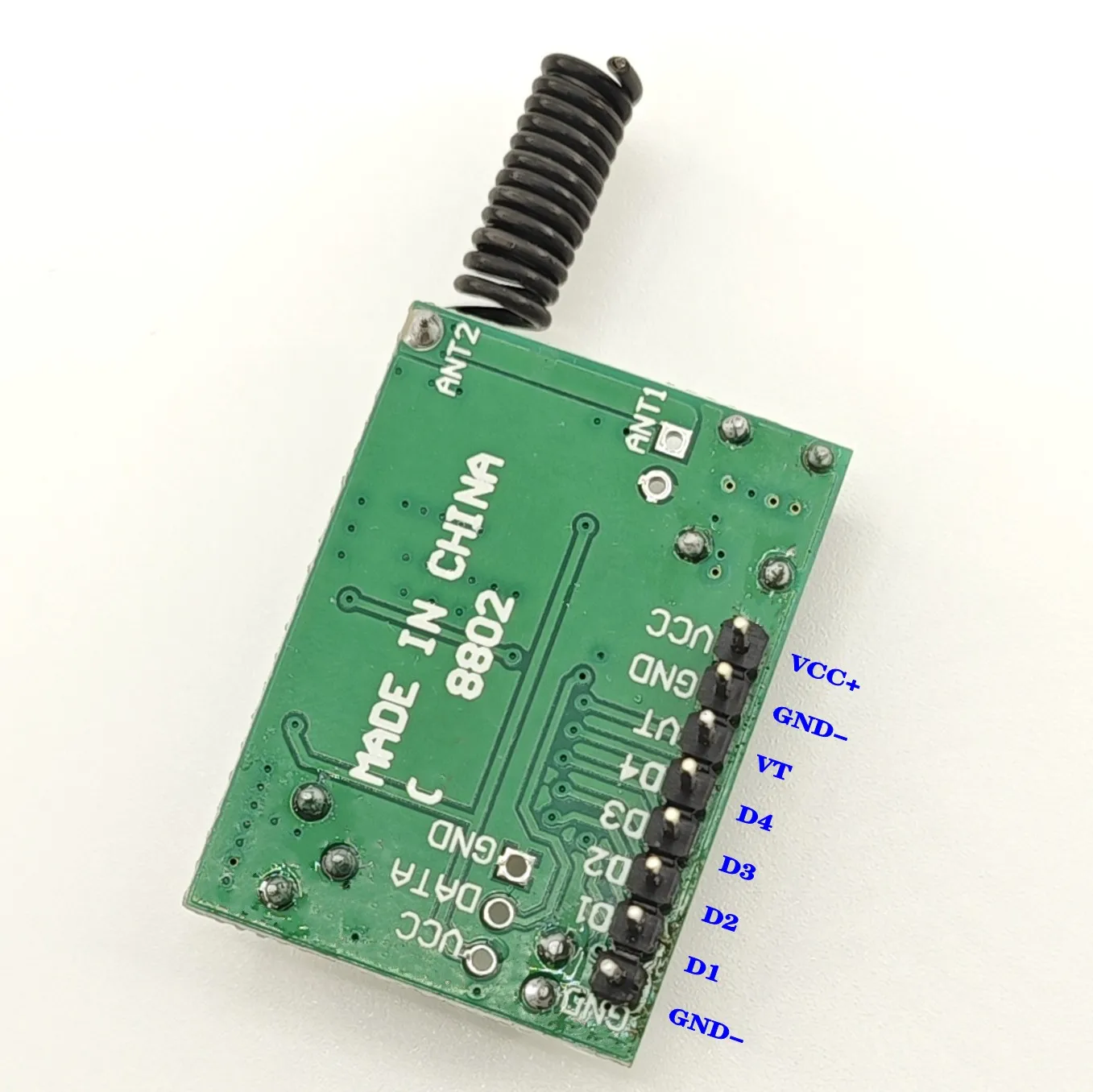 DC3-5V Rolling code pilot bezprzewodowy RF moduł odbiornika + nadajnik super heterodyny kod nauki 4 kanałowy wyjście TTL