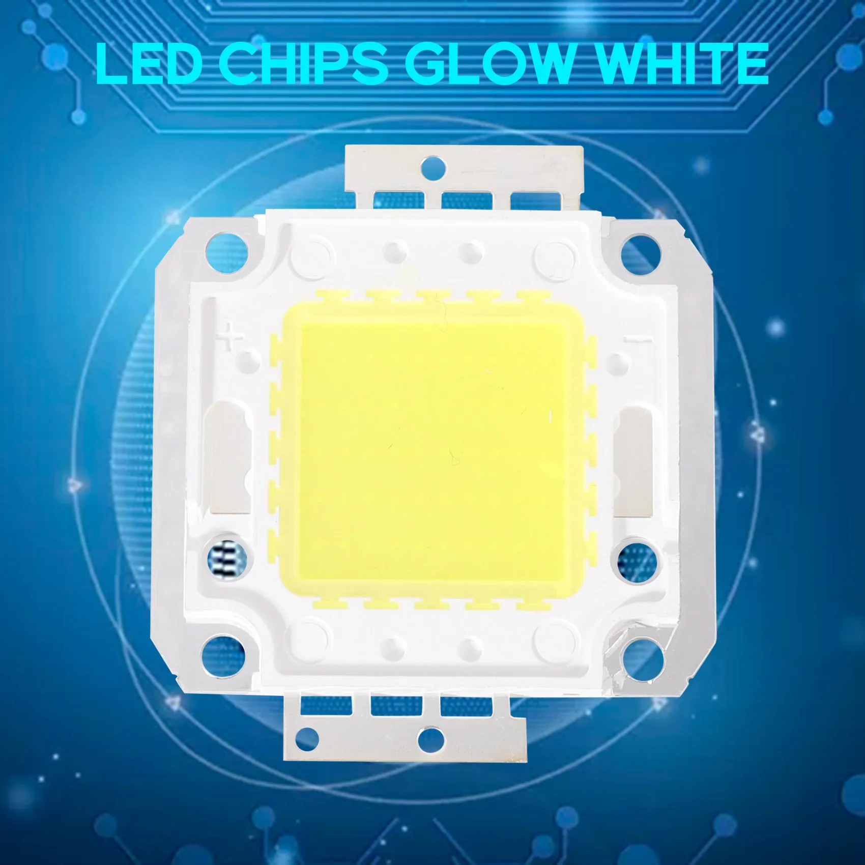 ABZV-High Power 50W Светодиодная лампа с чипом DIY Белый 3800LM 6500K