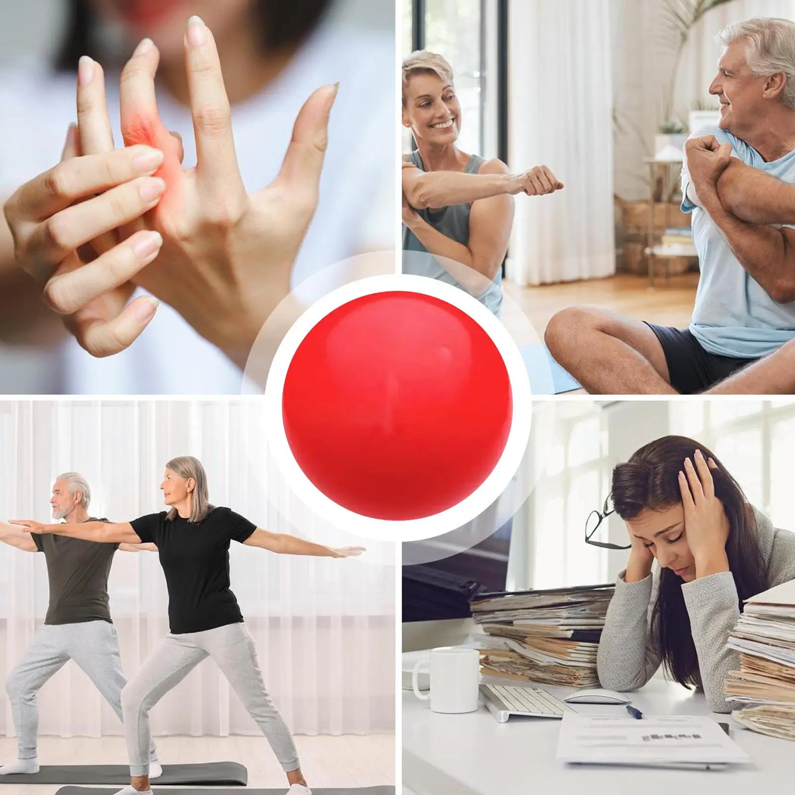 اليد تعزيز قبضة الكرة اليد أداة تمرين الأصابع القابضون العضلات الانتعاش إصبع أدوات التدريب لتدريب المعصم #6