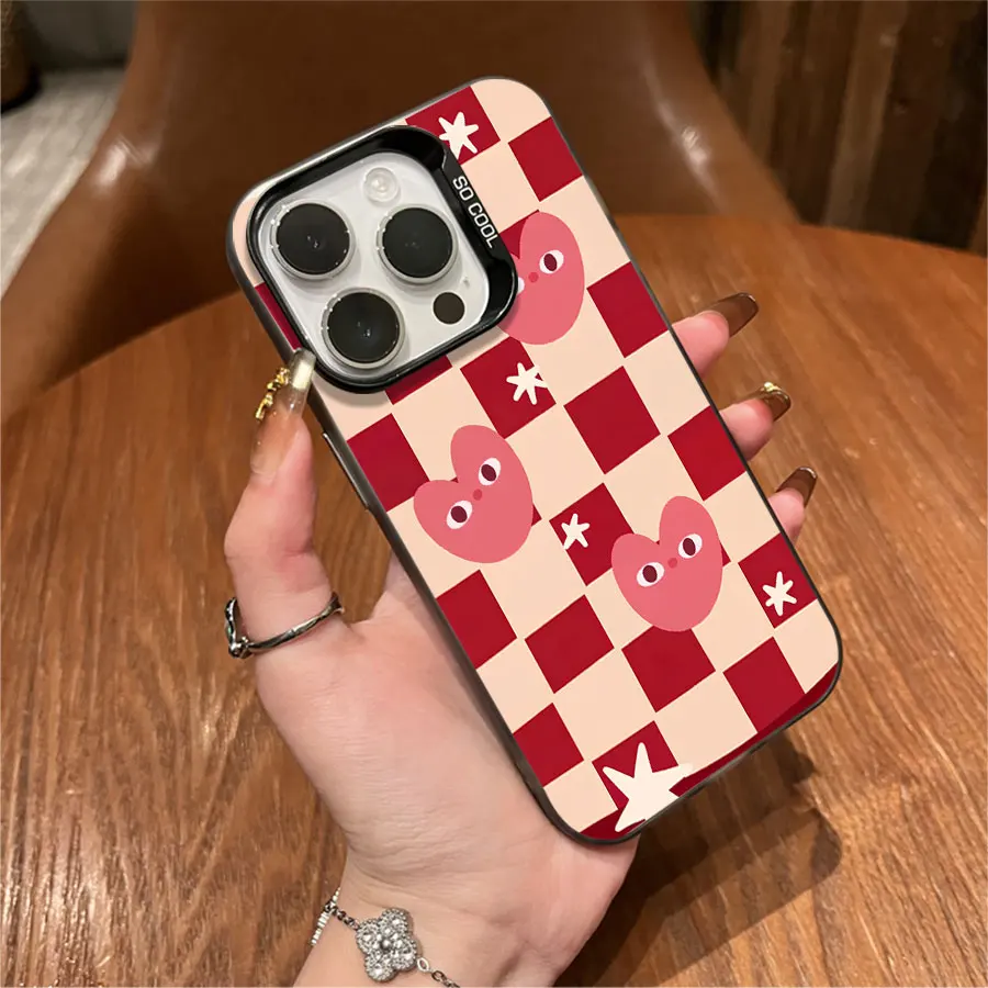 발렌타인데이 핑크 그라데이션 하트 폰 케이스 (아이폰 17 ~ 11 Pro Max Plus 호환)