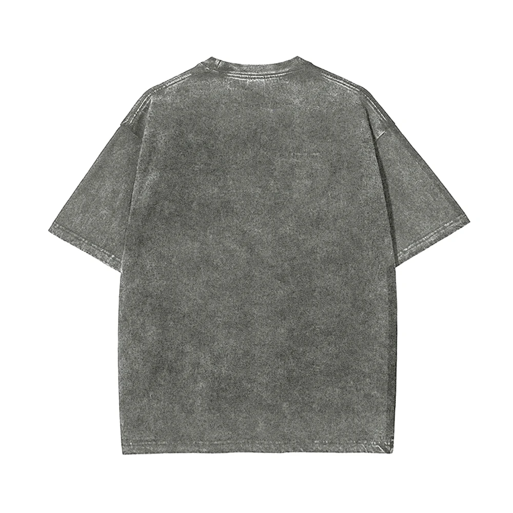 

Men's Vintage Washed T Shirt Sports Car Print Graphic Tees Casual Loose Fit Short Sleeve Top Summer Fashion Streetwear Hip Style