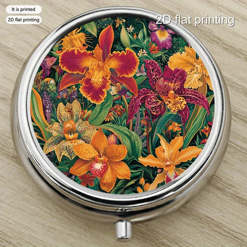 Pill Box 3Compartment Small Pill Case Pill Organizer Pill Container Holder to Hold Vitamins, Medication Fish Oil and Supplements