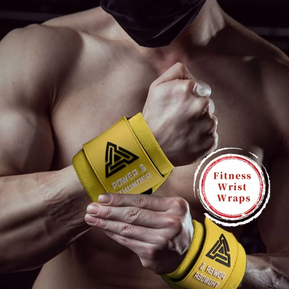 

Bench Press Fitness Wrist Wraps Weightlifting Anti-slip Sports Wristband Adjustable Wrist Protection Weights Lifting Straps