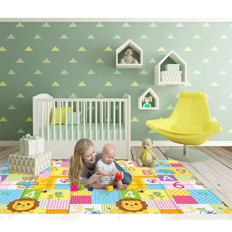 180x100 Foldable Baby Play Mat Educational Children's Carpet Children Room Climbing Pad Non-Toxic Kids Rug Activitys Games Toys