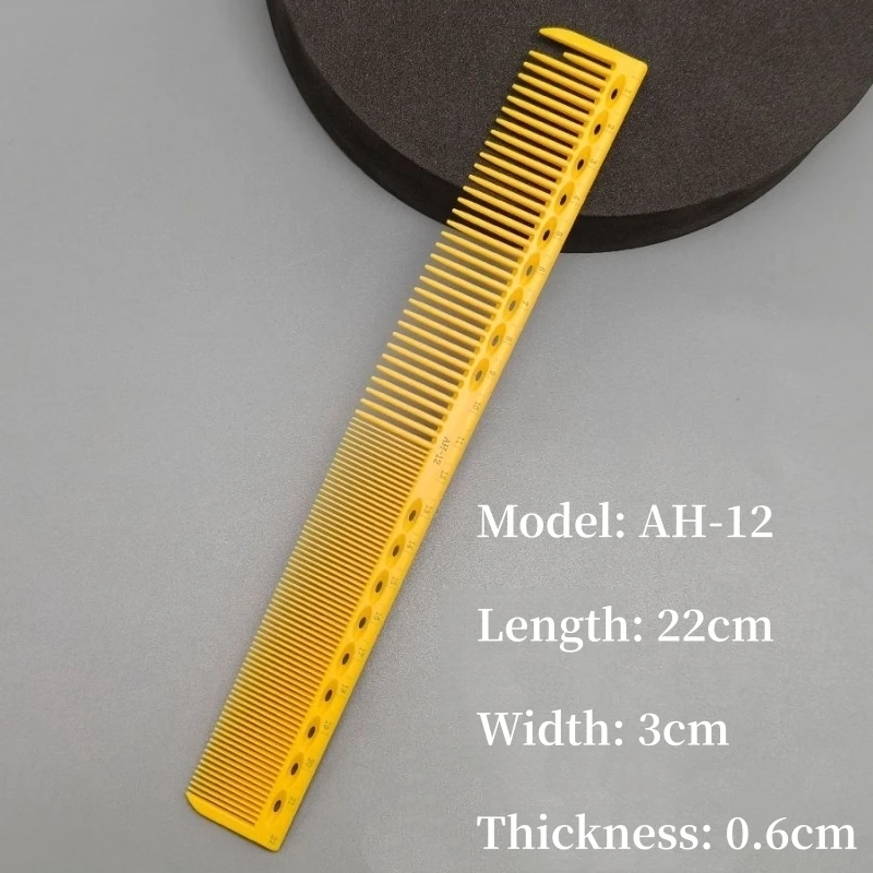 Haar Schneiden Kamm Mit Skala Cyan Gelb Lineal Haarschnitt Kämme Friseur Friseur Haarbürste Salon Styling Werkzeuge Y0521 – Detail 18