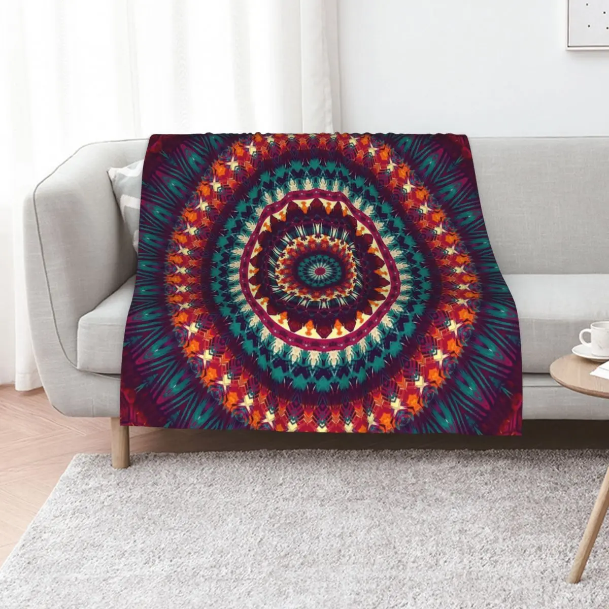 Mandala 81 Throw Blanket blankets ands Kid'S Decoratives Decorative Sofa Moving For Sofa Thin Blankets