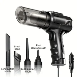 1 wired handheld vacuum cleaner, 12V cigarette lighter power supply, 100W high-power portable car mini vacuum cleaner