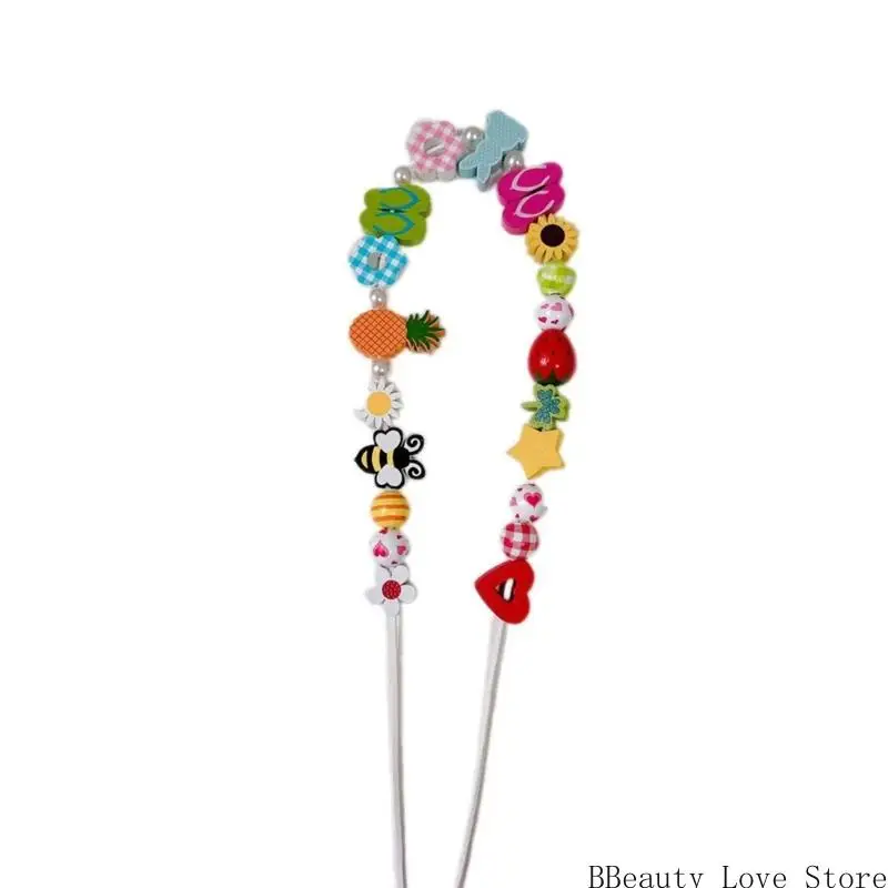 قلادة زهرة متعددة الألوان نابضة بالحياة تعدد الأزهار متعددة الأغراض هدية مجوهرات الصيف خفيفة الوزن