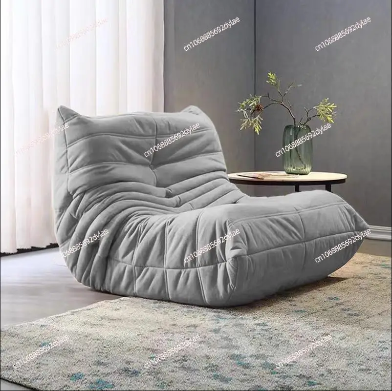 Caterpillar lazy sofa living room can sleep and lie on the balcony bedroom single person sofa togo cream wind living room sofa