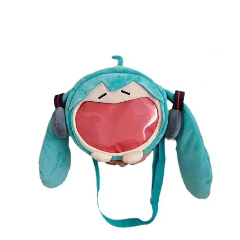 Popular Two Dimension Single Shoulder Itabag Cute Plush Cartoon Doll Trendy Crossbody Bag for Girls Daily Commute Accessory Gift