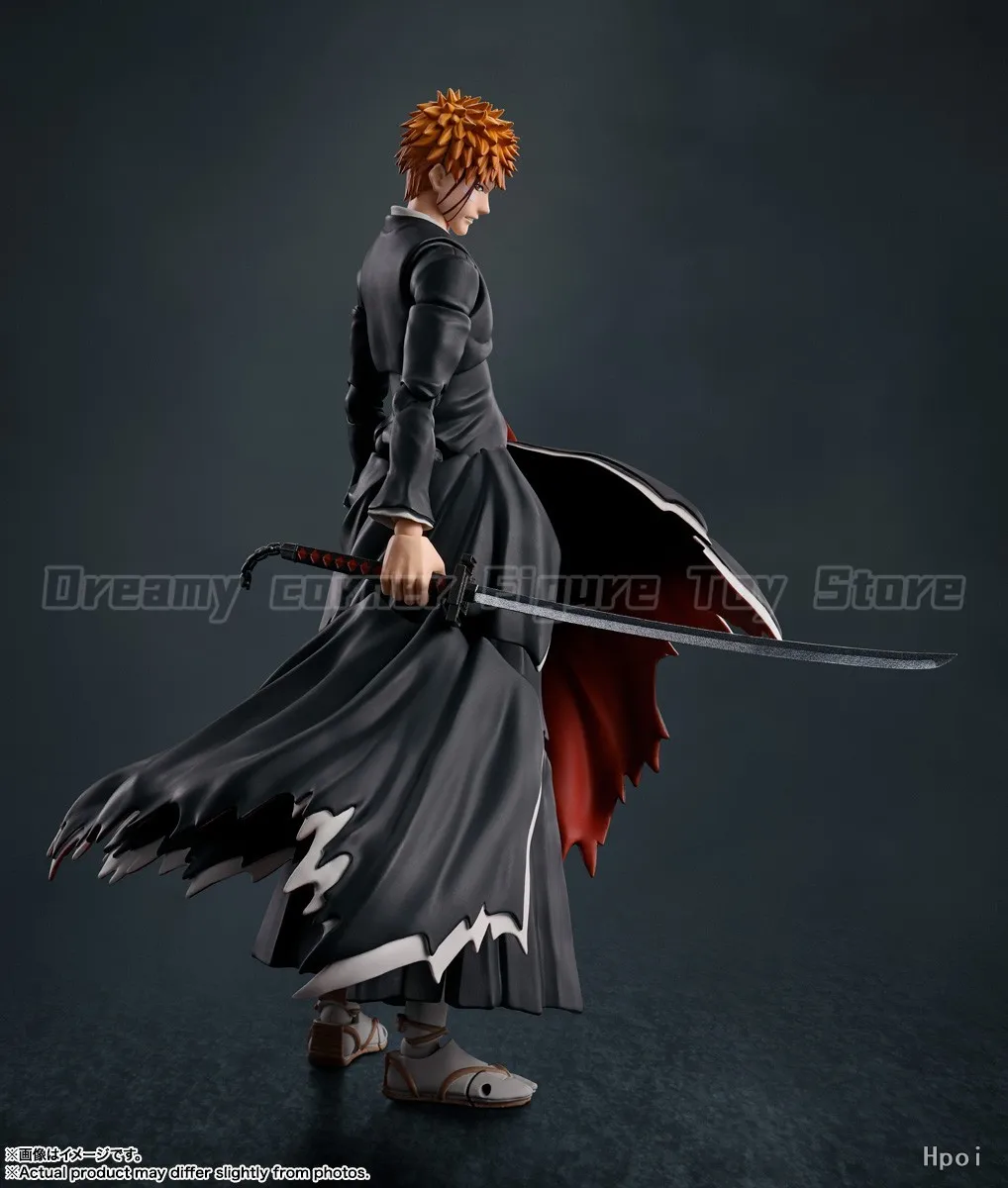 

【In Stock】BANDAI SHF BLEACH Kurosaki Ichigo Tensazangetsu Action Figure