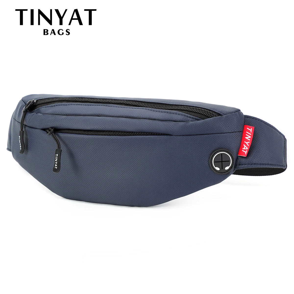 TINYAT New Trend Women Waist Bag Pack Purse PU Casual Large Phone Belt Bag Pouch Men Canvas Travel Phone Bag Fanny Banana Money