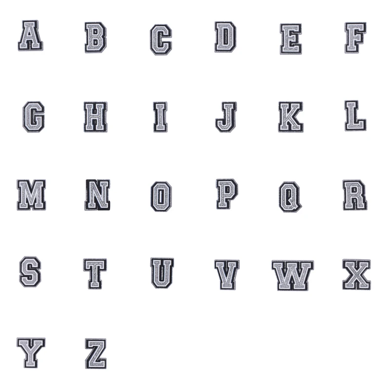 Sliver for Croc Charm Summer Shoes Accessories Shoe Charms Decorations Designer Kids Letter for Crocs Charms Women Pins Jeans