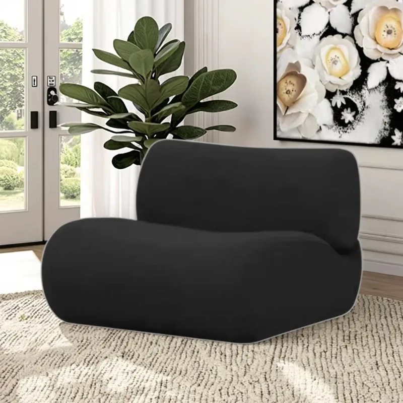 High rebound sponge bamboo sofa single sofa chair, modern simple Italian lazy chair