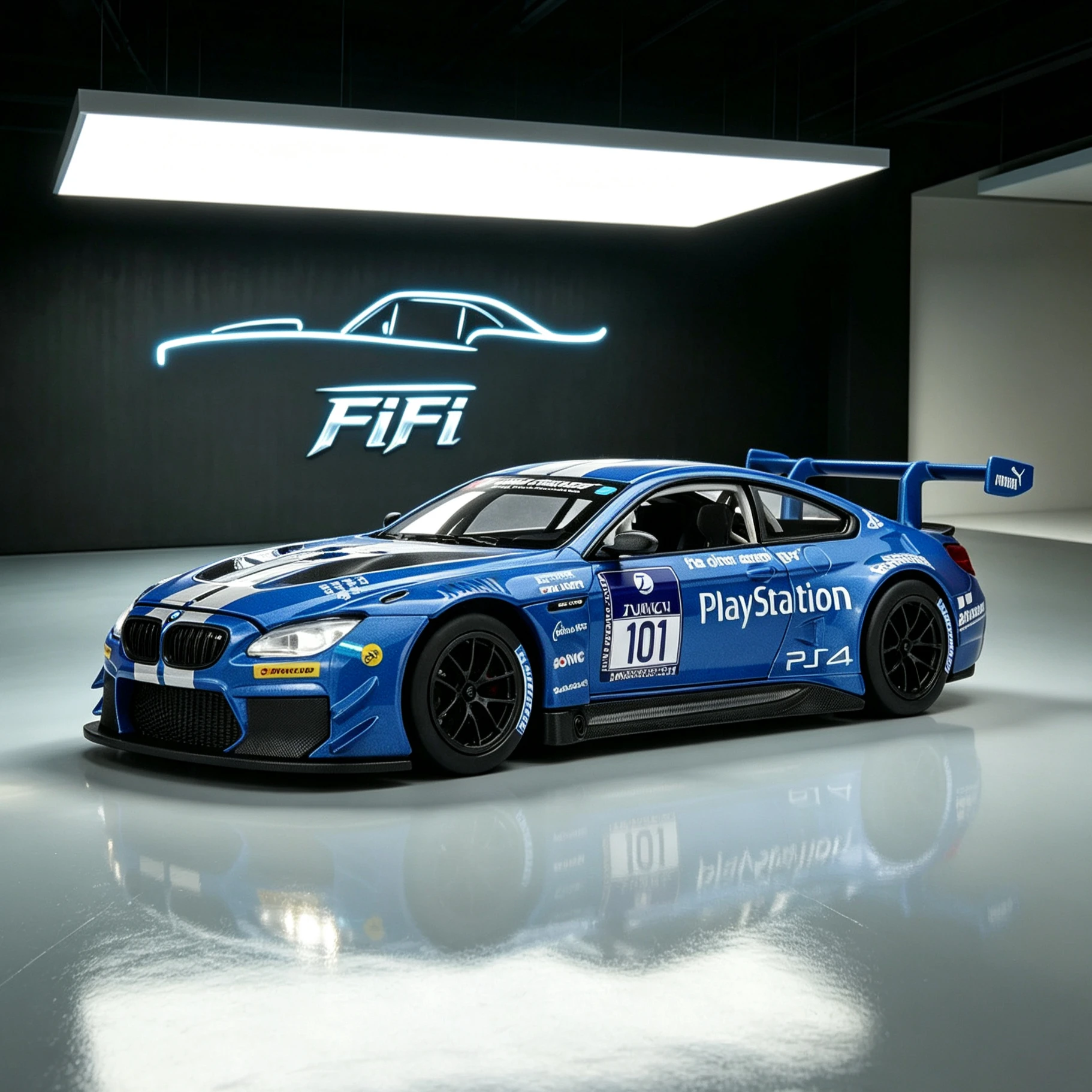 1-24-bmw-m6-gt3-ダイキャスト合金レーシングカーモデルリアルなコレクタブル装飾品