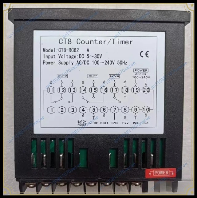 1pcs multifunctional timing counting meter ct8-rc62