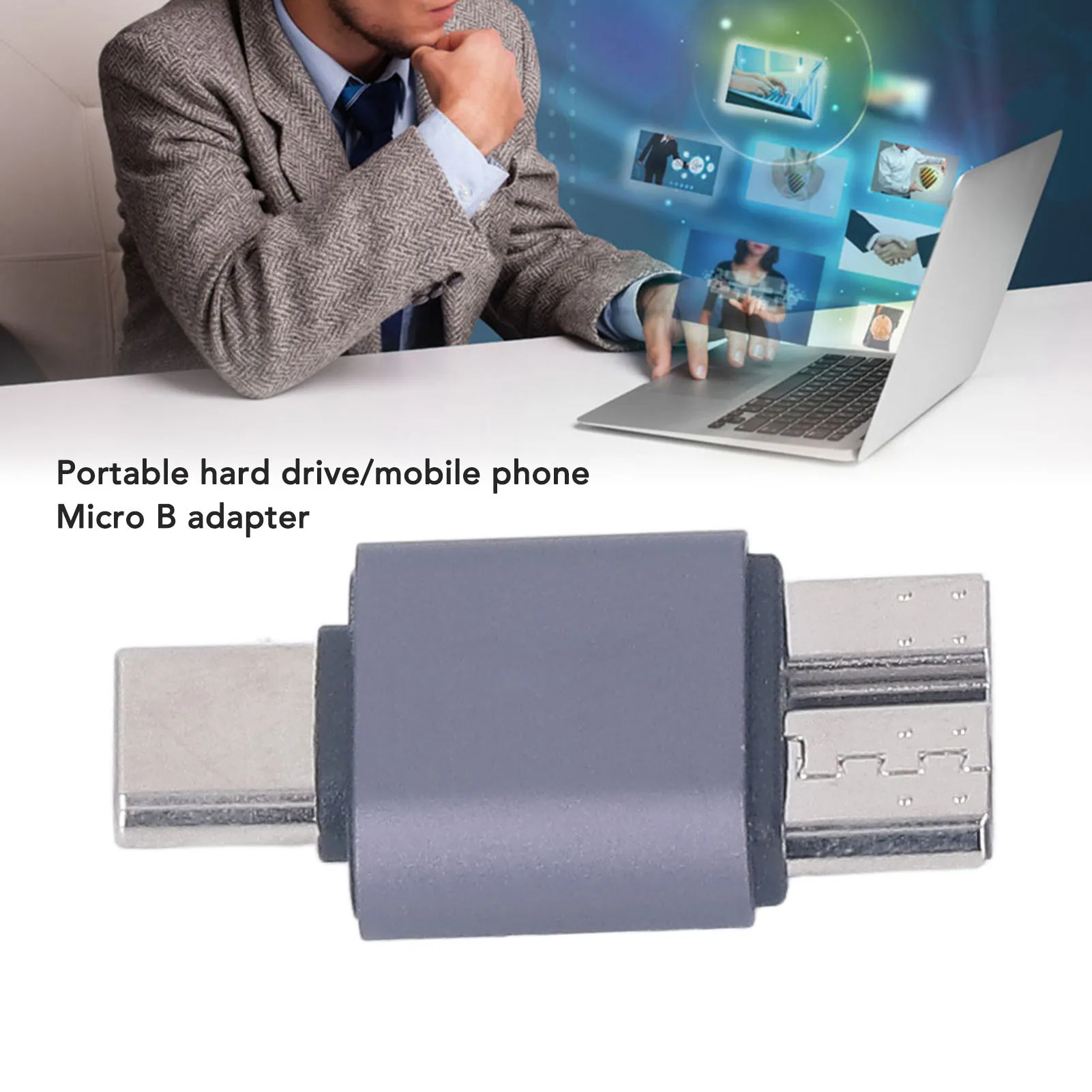 USB Type C Male Convert Connector Fast Charging Aluminum Alloy  B To USB C Adapter USB 3.0  Portable for Laptops