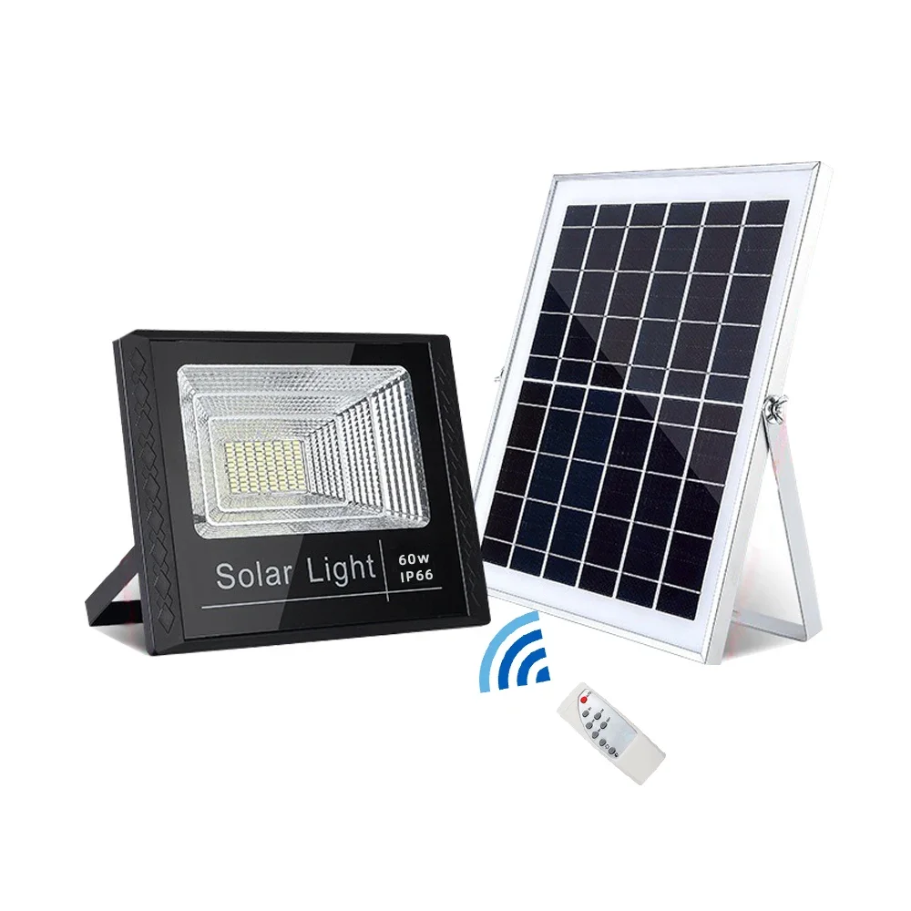 

High power outdoor waterproof ip67 60w solar flood street light