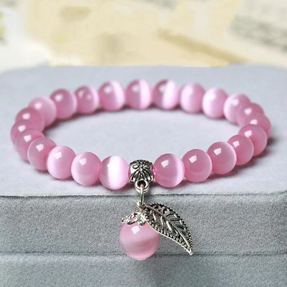 2025 النساء سوار العرقية نمط حبل مرن اليدوية تلميع تزيين سوار المعصم أوبال الخرز سوار مجوهرات اكسسوارات