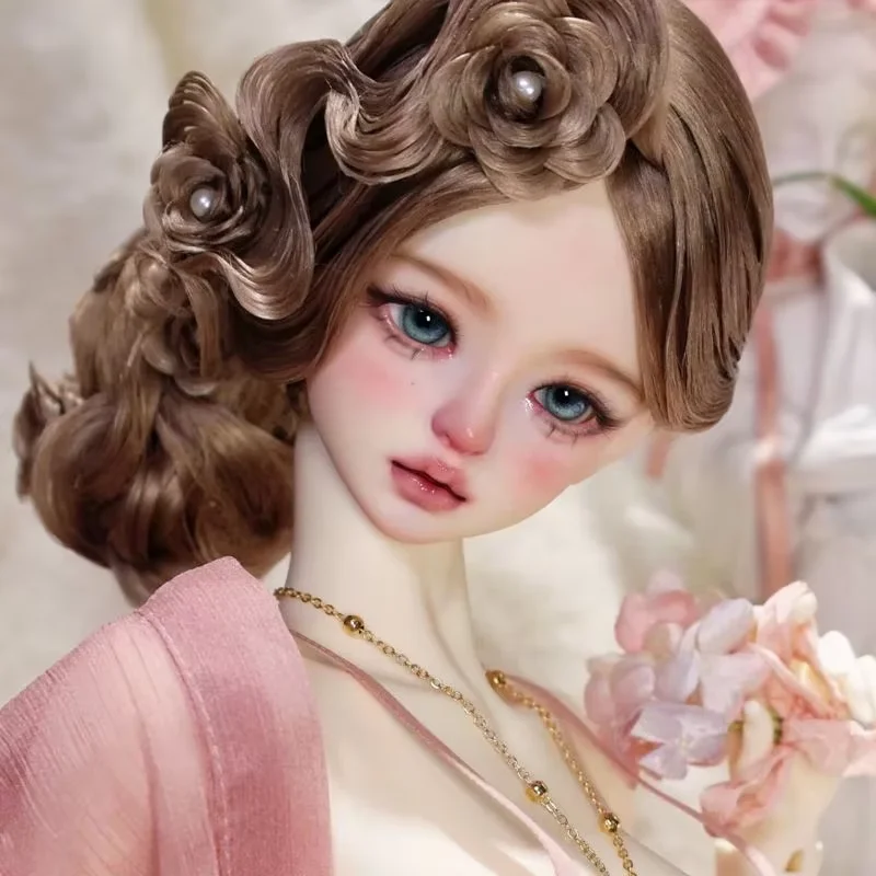 Neue SD-BJD-Puppe 1/4 Linglan Schönes Mädchen Hochwertiges Harzspielzeug Geschenkpuppen im Angebot Künstlich platziertes Make-up