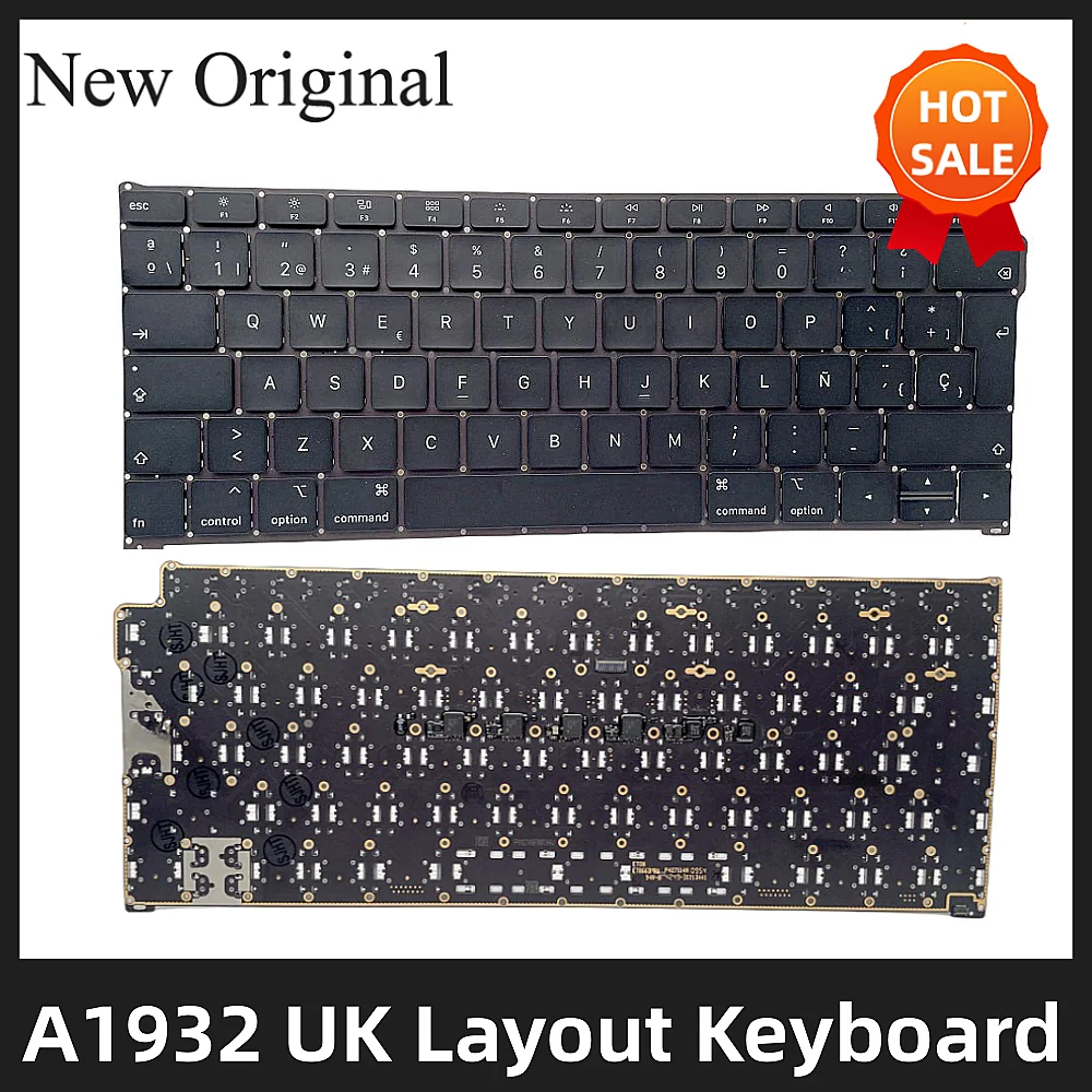 

Replacement Keyboard UK Layout for Macbook Air Retina A1932 13" 2018 2019 UK Spanish French German Italian Russian keyboard