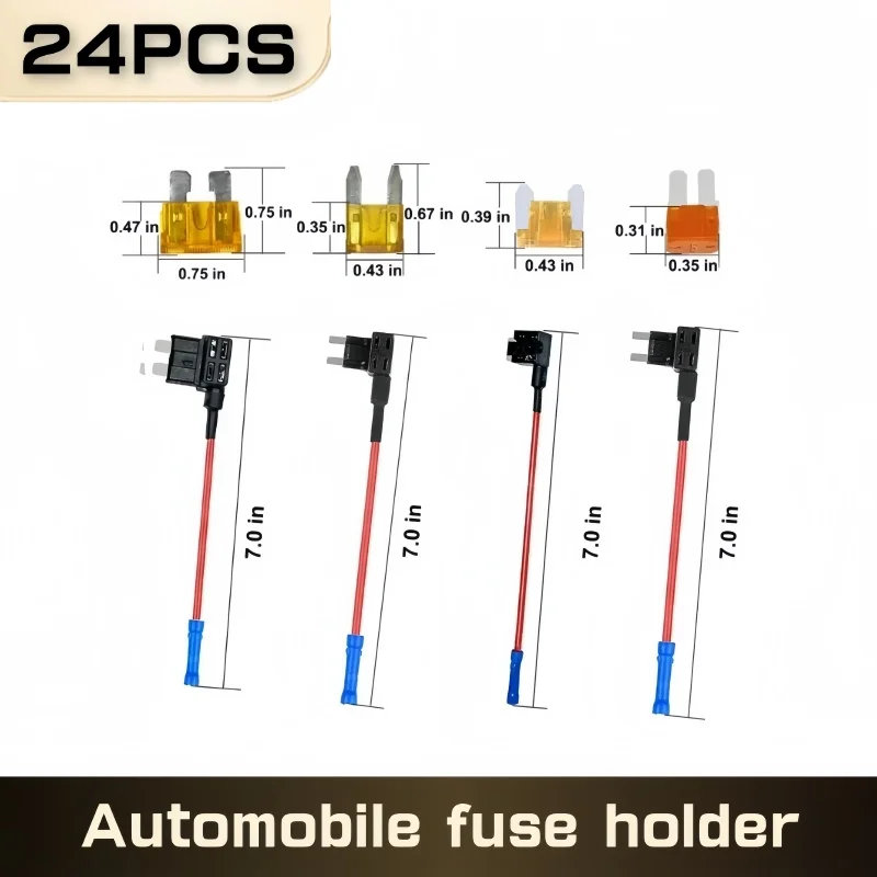 4 types of 12V additional circuit adapters and fuse kits - tap car fuse holder with MICRO2 Mini ATC ATS thin tap adapter